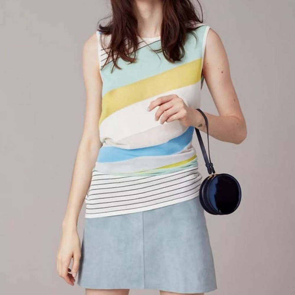 NWT DVF Sleeveless asymmetrical Top